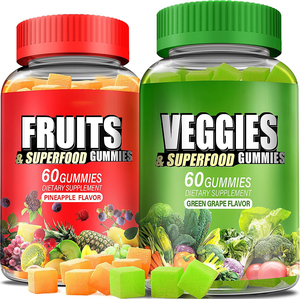 Biochealth OEM Super Suplemento de frutas y verduras para mujeres, hombres, niños-Gomitas veganas sin azúcar para equilibrio energético natural - Product Image 1