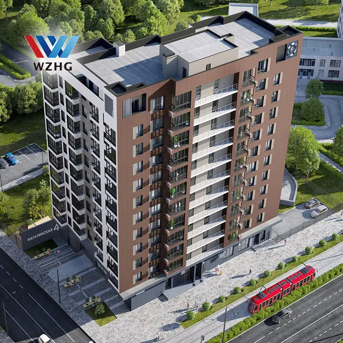 Modern Design Multi Storey Steel structure Apartment Building For Commercial Building