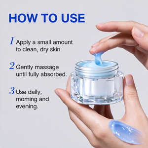 Crème OEM au cuivre bleu, peptide de cuivre tripeptide 1, hyaluronate de sodium, apaisante et hydratante - Product Image 6