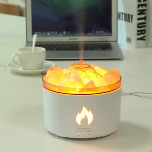 Nuevo hogar 700ml gran capacidad ultrasónica piedra de sal volcánica humidificador de aire de niebla fría difusor de Aroma de roca volcánica - Product Image 3