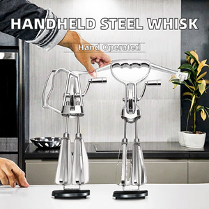 เครื่องตีไข่แบบมือหมุน ทำจากโลหะ ใช้งานสะดวกสำหรับครัว - Product Image 2