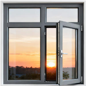 Fenêtres en PVC à triple <span class=keywords><strong>vitrage</strong></span> de style américain de haute qualité, fenêtres à battants en vinyle, fenêtres en verre - Product Image 5