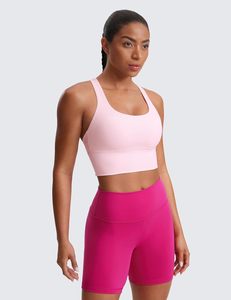 Sujetadores Deportivos Largos Cruzados CRZ YOGA Transpirables de Alta Sujeción con Sensación de Desnudez para Mujer - Sin Varillas, Acolchados, con Tirantes, Estilo Yoga Corto - Product Image 2
