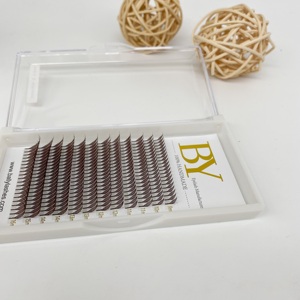 Nouvelles extensions de cils Wispy Anime Comic Spire 0,07 mm en PBT coréen noir mat, effet Anime Spike - Product Image 4