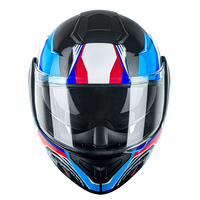 Casque de moto modulable à visière relevable, professionnel, ABS, double visière, certifié DOT, casque intégral