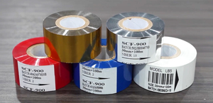 30mm*100m SCF-900 LC1 FC2 FC3 Hot Stamping <strong>Ribbon</strong> Black <strong>Coding</strong> <strong>Ribbons</strong> Hot Stamp <strong>Foils</strong> for <strong>Date</strong> Printing Application - Product Image 5