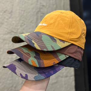 Lightweight Water Resistant Nylon Dad <b>Cap</b> Hola Mar Quick Dry Two Tone <b>Camo</b> Brim Baseball <b>Cap</b> - Product Image 2