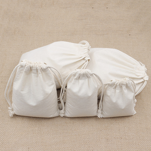 Chất Lượng Cao Tùy Chỉnh Vải Quà Tặng Túi Muslin Bông Dây Kéo Giáng Sinh Đám Cưới Kẹo Bao Bì Pouch Với Logo In Ấn - Product Image 2