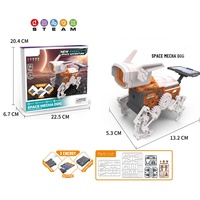 Kit de Construcción de Vehículo Robótico Solar Electrónico de PVC y ABS, 138 Piezas, Escala 1:10, Modelo de Juguete de Construcción, Tema de Edificios Modernos, Original