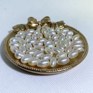 Bán buôn Loose Rice Shaped nước ngọt Ngọc Trai 2a3a4a thông báo cho 5-6 mét tự nhiên trắng hồng tím màu sắc đối với trang sức làm - Product Image 2