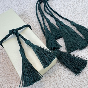 Grossiste en pompons à double tête en polyester, pompons suspendus, longs pompons, cordon de ceinture, boîte cadeau, cordon décoratif - Product Image 3
