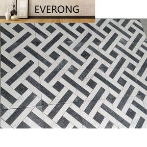 Savane aiguisée blanc calcaire cendre noir granit chevrons Parquet marbre mosaïque <span class=keywords><strong>piscine</strong></span> carrelage salle de bain <span class=keywords><strong>fond</strong></span> mur barre - Product Image 2