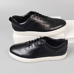 Nouvelles chaussures en cuir pour hommes en cuir de vachette pleine fleur, style européen et américain, chaussures en cuir décontractées pour hommes - Product Image 6