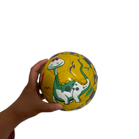 Ballon de football miniature écologique léger en PVC+caoutchouc, taille 2, 32 panneaux, thermocollé, cousu à la machine, intérieur/extérieur, pour enfants