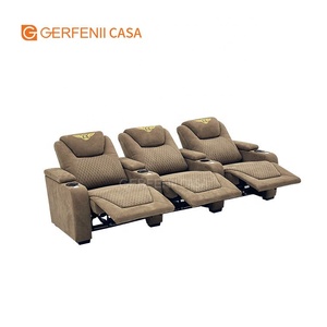 Fauteuil <span class=keywords><strong>de</strong></span> cinéma VIP électrique moderne <span class=keywords><strong>de</strong></span> luxe, revêtement en tissu, hauteur réglable, mobilier <span class=keywords><strong>de</strong></span> cinéma maison - Product Image 3