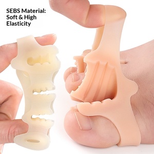Separadores ortopédicos de gel de silicona dura al por mayor para dedos del pie, espaciadores para hallux valgus, correctores de pie en martillo y dedos superpuestos - Product Image 3