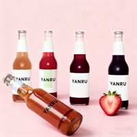 Bouteilles de boisson vides de haute qualité en gros, 200 ml, 375 ml, 500 ml avec bouchon, commande en gros disponible