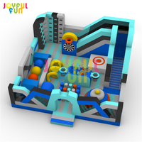 JOYFUL FUN Parc gonflable multifonctionnel commercial pour enfants avec toboggan et jeux d'extérieur