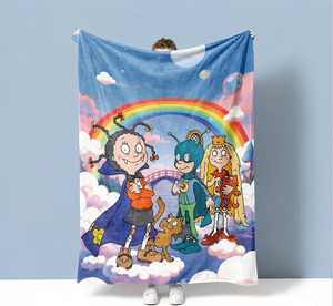 ผ้าห่มไมโครไฟเบอร์พิมพ์ลายตามสั่ง โมนา แวมไพร์ อันยา ฟอร์เกอร์ ธีมครอบครัวสายลับ - Product Image 2