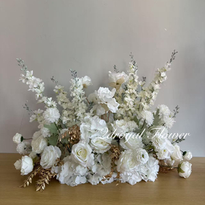 زهور زخرفية أخرى ضوء أرجواني زهرة الورد محور طاولة الزفاف عداء الأزهار صف الممر والزهور - Product Image 4