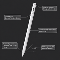 Stylet ID716 à adsorption latérale, pointe remplaçable, pour tablette tactile intelligente, écriture, dessin, rejet de la paume