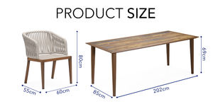 ODM OEM vente en gros de meubles de jardin extérieurs d'hôtel en rotin en aluminium avec coussin imperméable - Product Image 5