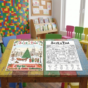 Nouvelle Tendance Transfrontalière : Livre de Coloriage Anti-Stress Simple pour Enfants, avec Affiches en Papier Couché Double Face Confortables - Product Image 2