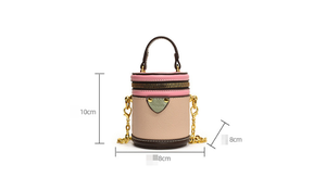 Borsa a Secchiello da Donna di Tendenza in Similpelle PU, Borsa Piccola con Manico Superiore, Borsa a Tracolla Stile Retrò con Cerniera - Product Image 3