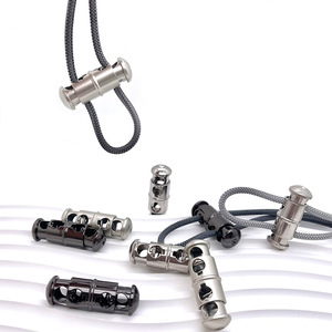 Welord DIY Accesorios de ropa Sudaderas con capucha de aleación de zinc Cordón Tapón de metal Cordones Puntas de bloqueo Aglets Caps End Tips - Product Image 1