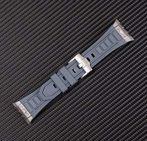 Bracelet de montre en silicone liquide en gros pour Apple Watch Ultra 49mm SE 44mm Series 10/11 46mm avec boucle ardillon en acier inoxydable - Product Image 5