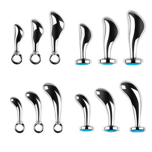 Dongkai American hot-selling plug anale S/M/L dimensioni, fondo sostituibile, in acciaio inox anale plug pene giocattoli del sesso per uomo/donna - Product Image 2