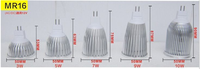 Foco LED COB con Casquillo de Aluminio MR16/GU5.3/GU10/E27 para Hogar, Oficina e Interiores