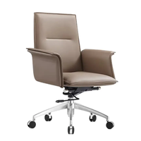 Chaise de bureau ergonomique moderne avec réglage en hauteur, roulettes pivotantes et dossier confortable pour la maison, le personnel de bureau et les conférences