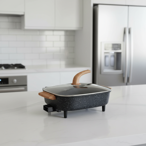 Poêle électrique carrée coréenne de haute qualité pour dortoir et maison, antiadhésive, économe en énergie, tendance 2026, pour usage domestique - Product Image 1