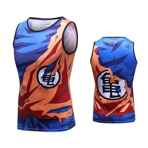 Ultimo Design di Abbigliamento Anime, Canotta Senza Maniche con Stampa 3D a Sublimazione per <span class=keywords><strong>Uomo</strong></span> / Canotta Personalizzata Goku per Yoga - Product Image 6