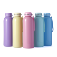 Bouteille isotherme sous vide 550 ml, couleur macaron, écologique, compatible lave-vaisselle, double paroi, acier inoxydable 18/8, pour sport, camping
