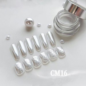 Poudre de paillettes Hailey Australian White Pearl Effet Aurore pour Nail Art 2026 Nouvelle Arrivée Voie Lactée Miroir Magique Ultra-Brillant Doux - Product Image 3