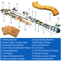Ligne de production de biscuits ORME, technologie entièrement automatique, machine à fabriquer des crackers, machine à fabriquer des biscuits mous