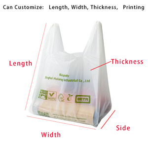 Bolsas de Transporte con Logotipo Personalizado, Bolsa para Camisetas, Bolsa de Compras Biodegradable y Compostable para Supermercado - Product Image 4