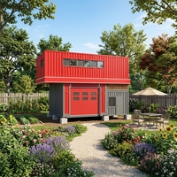 Pré-fabriqué En Acier léger structure conteneur d'expédition maison personnalisée conteneur maison