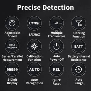 ZOYI ZT-DQ02 Digital Handheld Bridge Tester Alta Precisão <span class=keywords><strong>LCR</strong></span> Medidor De Resistência Interna Instrumento De Medição Eletrônica 1 Ano - Product Image 4