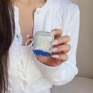 Funda Protectora Creativa Personalizada con Diseño de Nieve y Monte Fuji, Pintura al Óleo, Apta para Auriculares AirPods 4, Cubierta para la 2ª Generación - Product Image 2