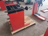 Équilibreuse de pneus de camion Trihero TH-CB1200, diamètre de roue max. 1200 mm, 500 W, équipement d'atelier pour camions, changeur de pneus