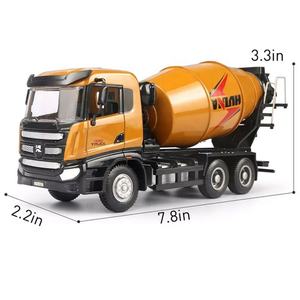 SJY-1719 1:50 Modèle de véhicule de construction jaune en alliage métallique moulé sous pression, camion malaxeur à béton, modèle de camionnette jouet - Product Image 3