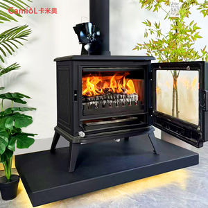 Poêle à bois personnalisé pour observation du <span class=keywords><strong>feu</strong></span> réel, célébrité d'Internet, foyer pour le chauffage domestique en hiver - Product Image 6