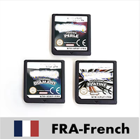 Boîte anglaise française SoulSilver HeartGold Pearl Platinum Diamond USA FRA UKV avec manuel et cartouche de jeu pour DS 3DS 2DS