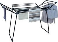 Promotion : Séchoir à linge télescopique sur pied 25M 27M 30M en métal avec pinces à chaussettes