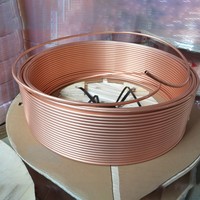 Tube en cuivre pur C11000 semi-dur avec revêtement ASTM B194 pour climatisation souterraine, toiture, extérieur, longueur personnalisable