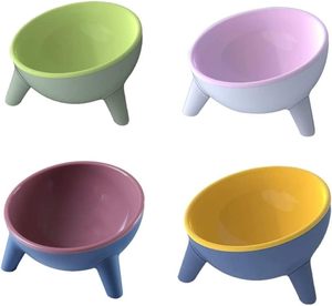 ชามอาหารสัตว์เลี้ยงเซรามิกแบบยกสูงพร้อมโลโก้สั่งทำขายส่ง - Product Image 1