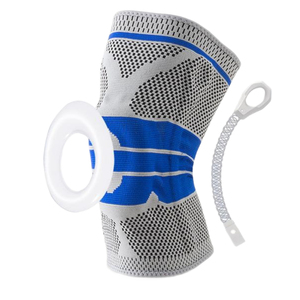 Genouillère de soutien patchwork en nylon pour le sport, manchon de compression, coussinets de sport, genouillères et coudières pour la course et le basketball - Product Image 3